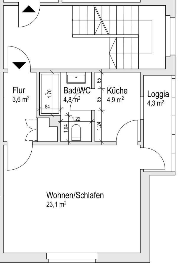 Erfbnb - 40qm Mit Kueche, Bad, Schlaf-wohnzimmer In Sued - Stadnah- Neu Apartment *